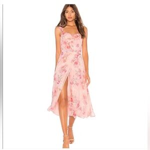 Yumi Kim Arianna Floral Dress in Lovers Dream Pink size L